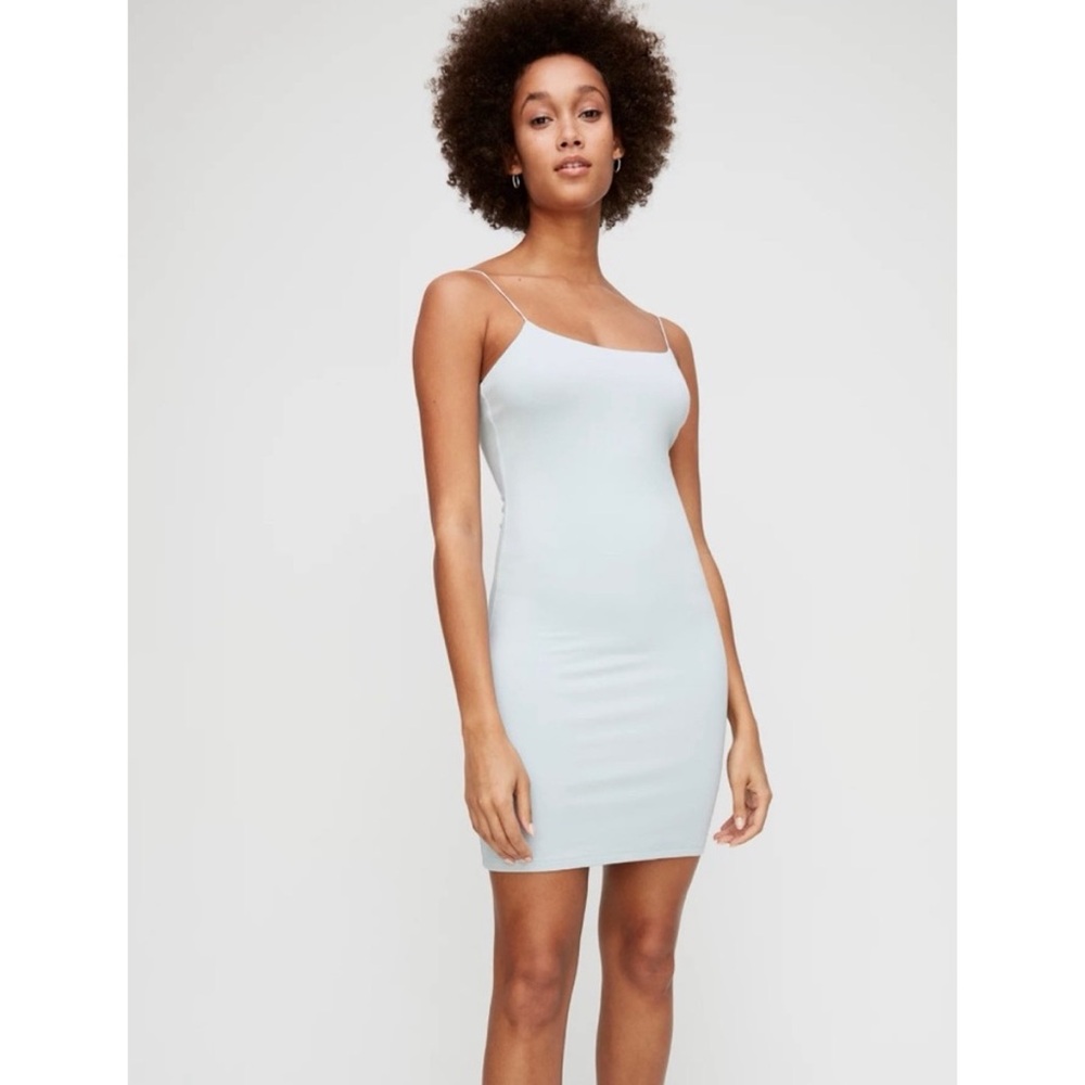 Aritzia Wilfred Free Mini Bodycon Dress in White